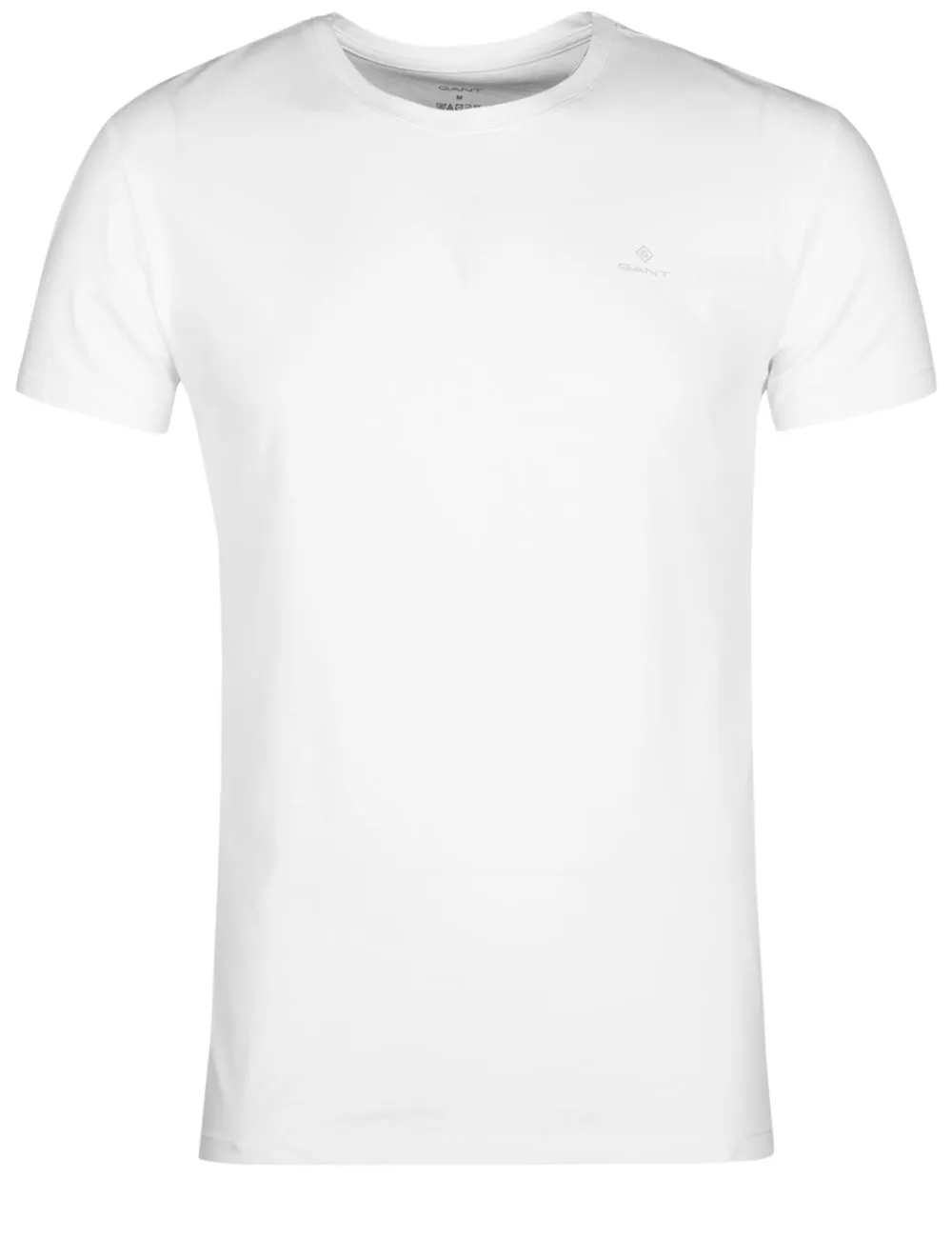 2er-Pack Rundhals-T-Shirts Marineblau Weiß