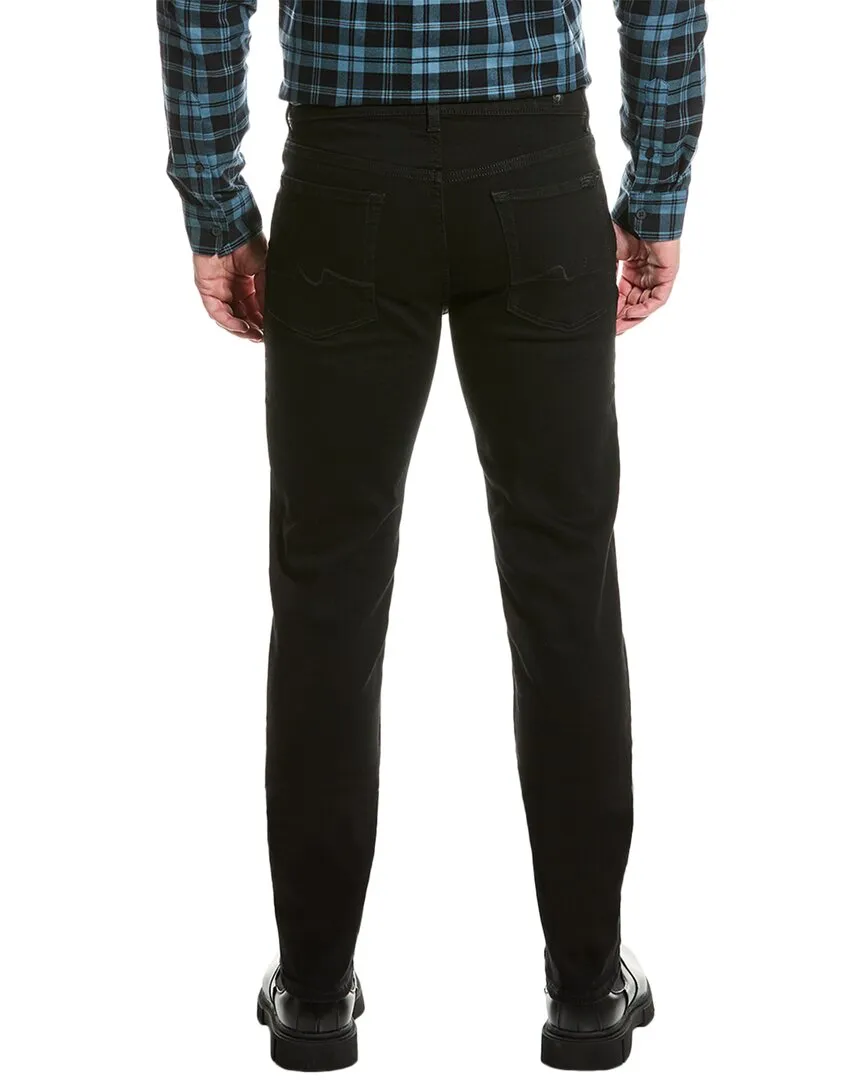 7 For All Mankind Squiggle Jeans Schwarze Slim Knöcheljeans