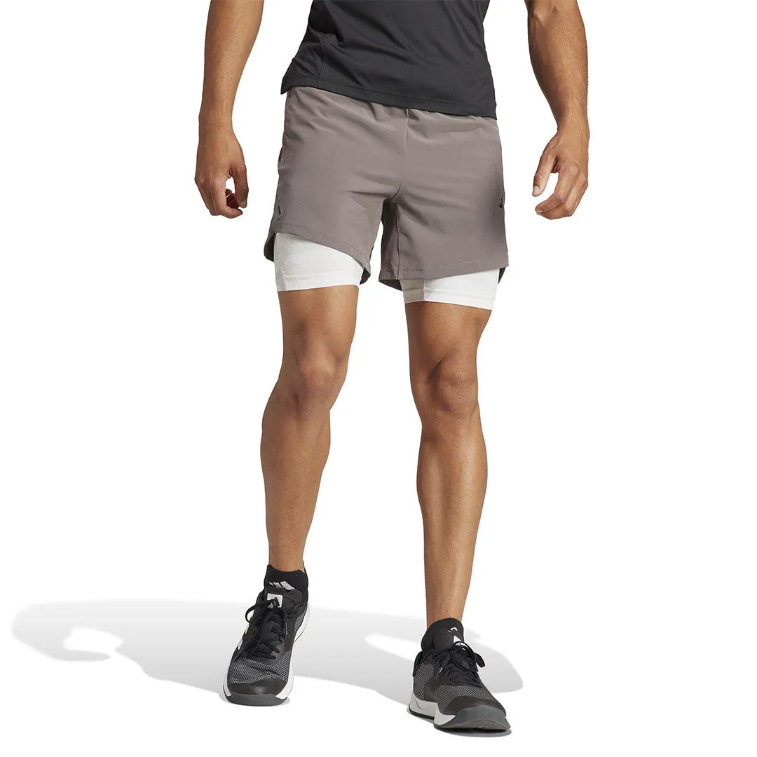 adidas - Herren Power Workout 2-in-1 7-Zoll Shorts (IS3842-7IN)