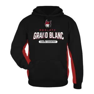 Badger Sport Unisex Performance-Fleece-Hoodie Schwarz/Rot - GBXC