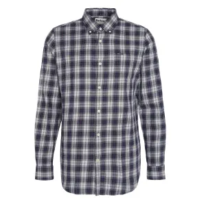 Barbour Lanark Tartan Maßgeschneidertes Hemd Blau Granit