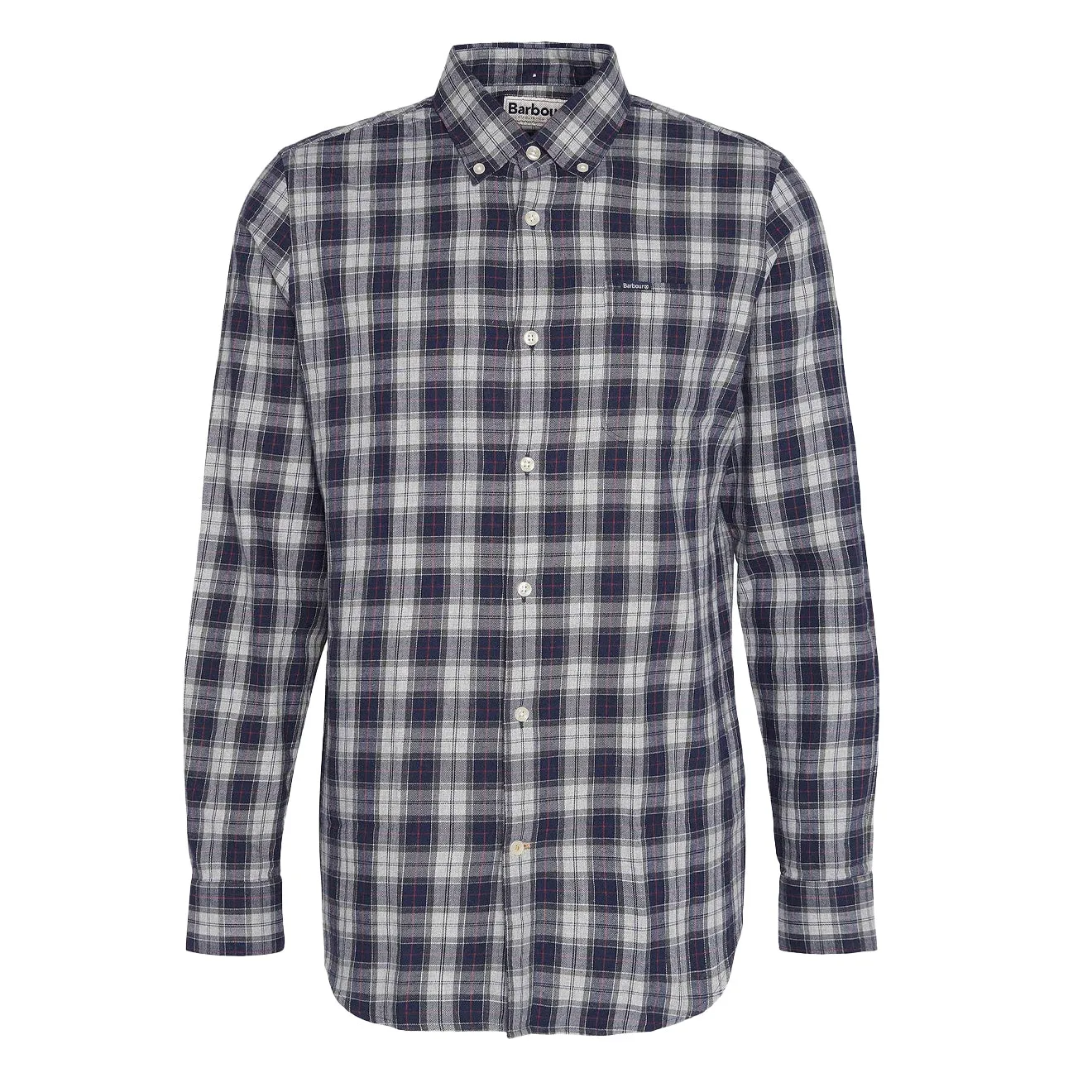 Barbour Lanark Tartan Maßgeschneidertes Hemd Blau Granit