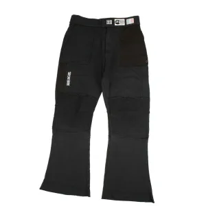 Schwarze Fallschirm-Patch-Jogginghose