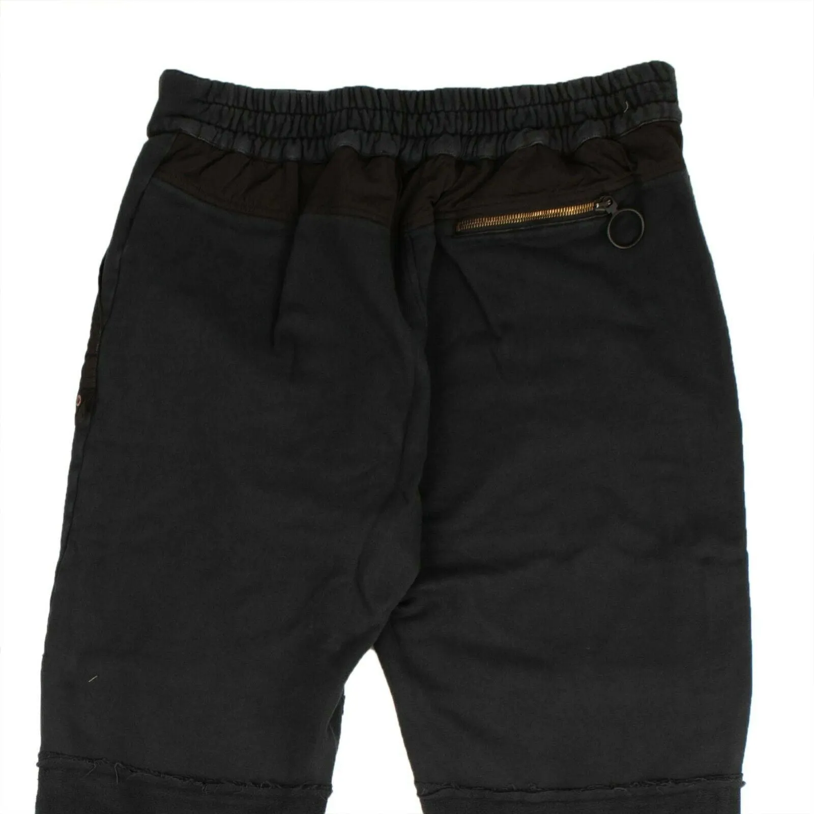 Schwarze Fallschirm-Patch-Jogginghose