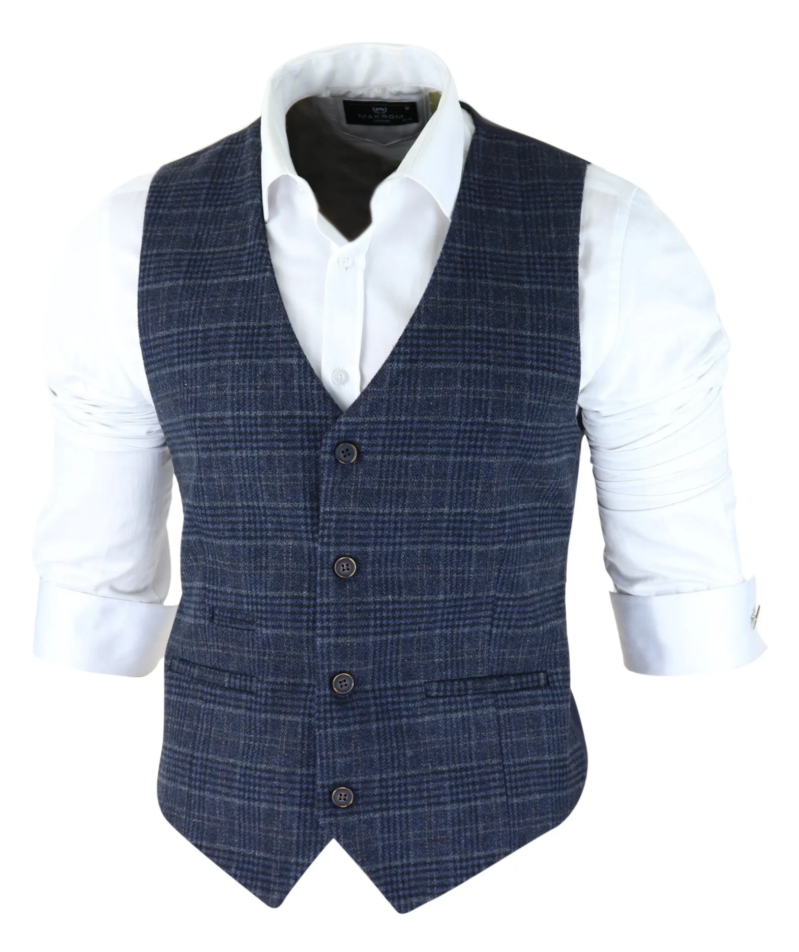 Blaue Prince Of Wales Karo-Weste