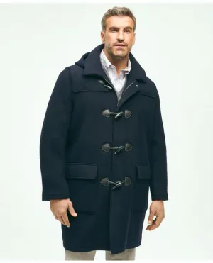 Brooks Brothers Herren Classic Woll-Dufflecoat in Navy Brooks Brothers für große und große Größen