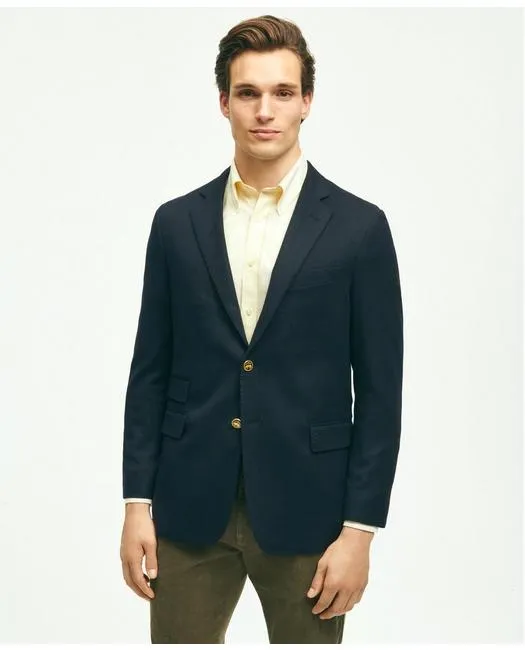 Brooks Brothers Herren Klassisch geschnittener Cashmere Blazer 1818 Marineblau Brooks Brothers