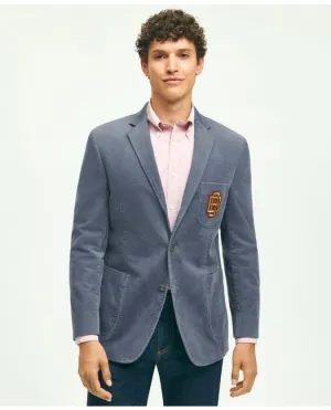 Brooks Brothers Herren Classic Fit Stretch Baumwolle Feincord Sportjacke Blau Brooks Brothers