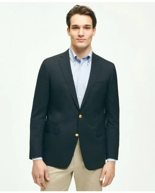 Brooks Brothers Herren Klassischer Schnitt Woll 1818 Blazer Marineblau Brooks Brothers