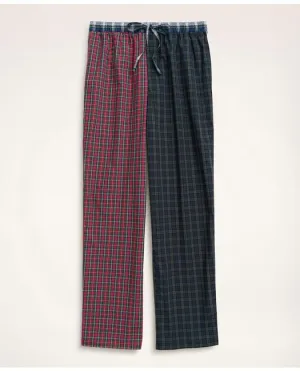 Brooks Brothers Herren Baumwoll-Breitgewebe Spaß Tartan Haushose Mehrfarbig Brooks Brothers