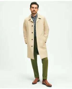 Brooks Brothers Herren Baumwoll-Fahrermantel Beige Brooks Brothers