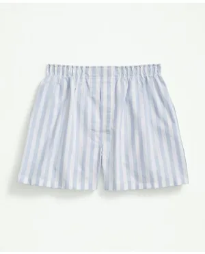 Brooks Brothers Herren-Boxershorts aus Baumwolle im Oxford-Streifen-Design Hellblau Brooks Brothers