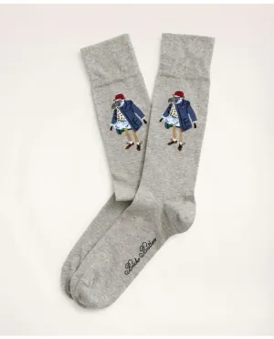 Brooks Brothers Herren Henry Crew Socken Grau Brooks Brothers