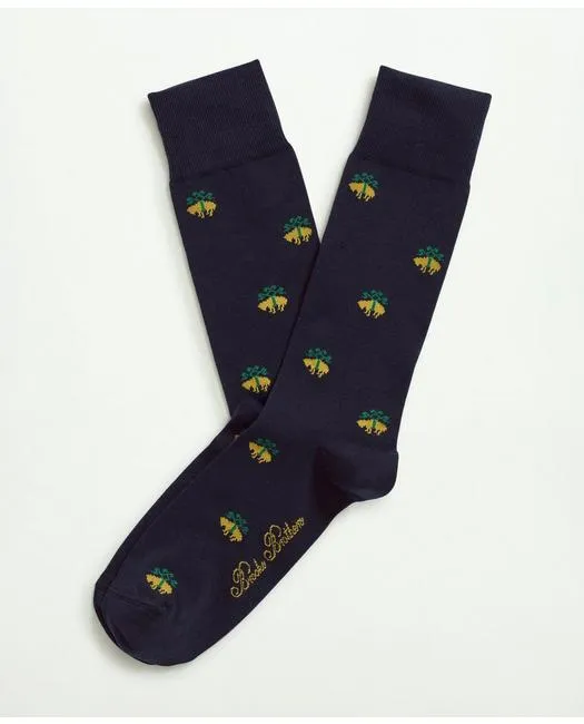 Brooks Brothers Herren Socken mit Logo Navy Brooks Brothers