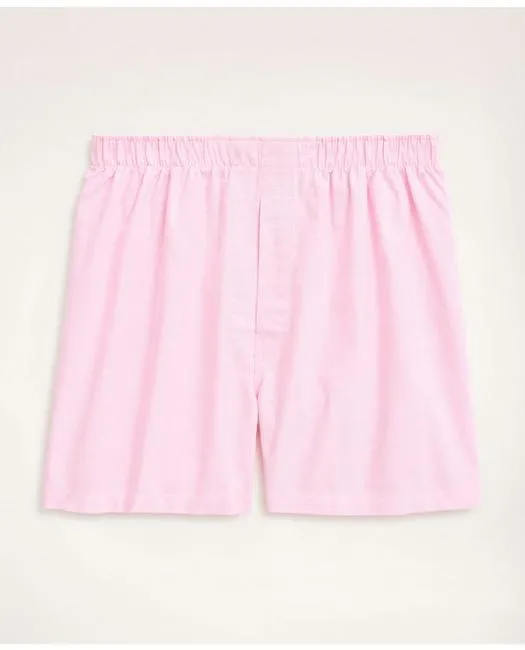 Brooks Brothers Herren Oxford Baumwoll Boxers Pink Brooks Brothers