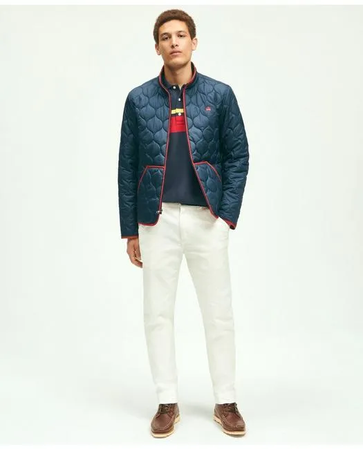 Brooks Brothers Herren Steppjacke Marineblau Brooks Brothers