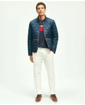 Brooks Brothers Herren Steppjacke Marineblau Brooks Brothers