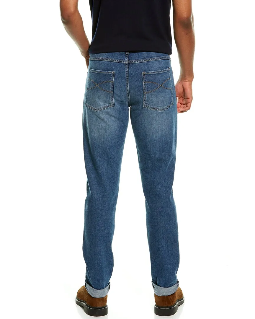 Brunello Cucinelli Blaue Skinny Jeans