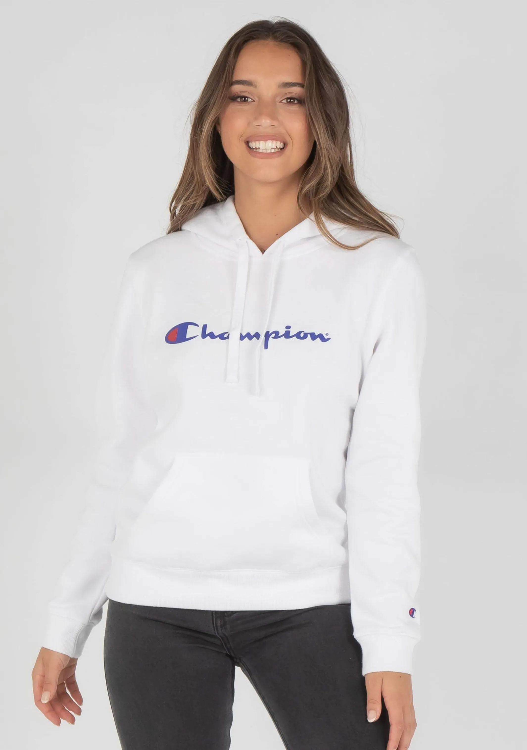 Champion Women’s Script Hoodie Weiß