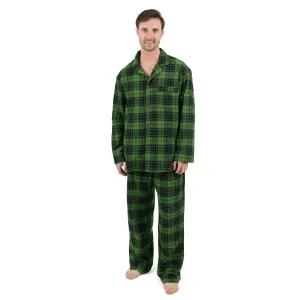 Weihnachts-Pyjama für Herren, zweiteilig, Flanell, kariert