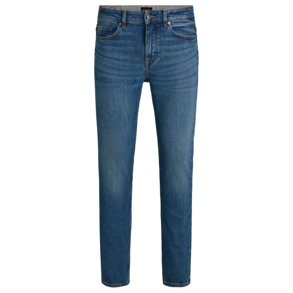 Delaware Slim-Fit-Jeans in blauem Comfort-Stretch-Denim