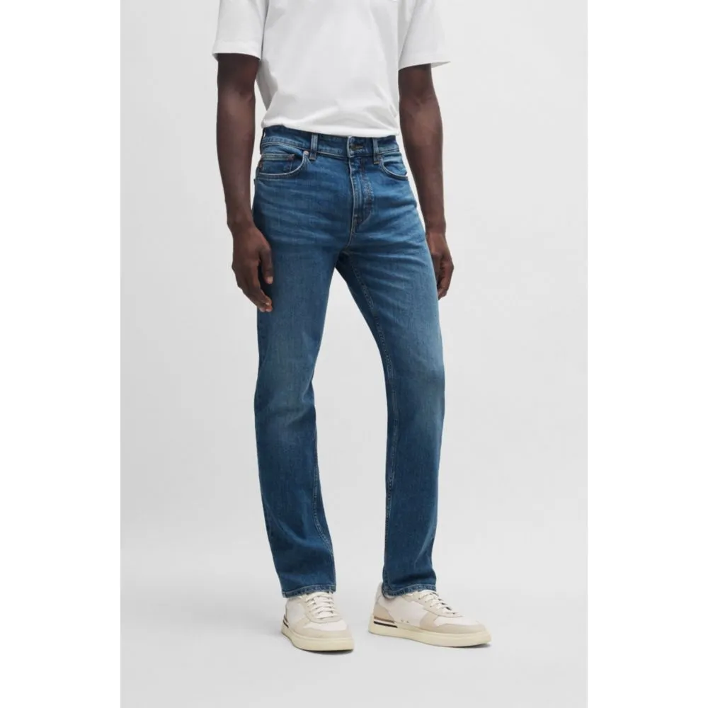 Delaware Slim-Fit-Jeans in blauem Comfort-Stretch-Denim