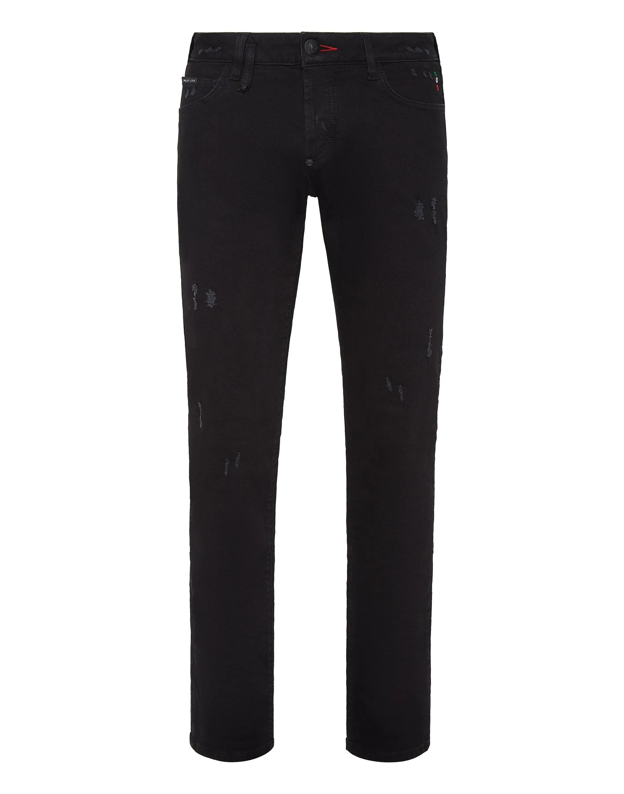 Denim Hose Gerade Schnitt Supreme Ikone Plein