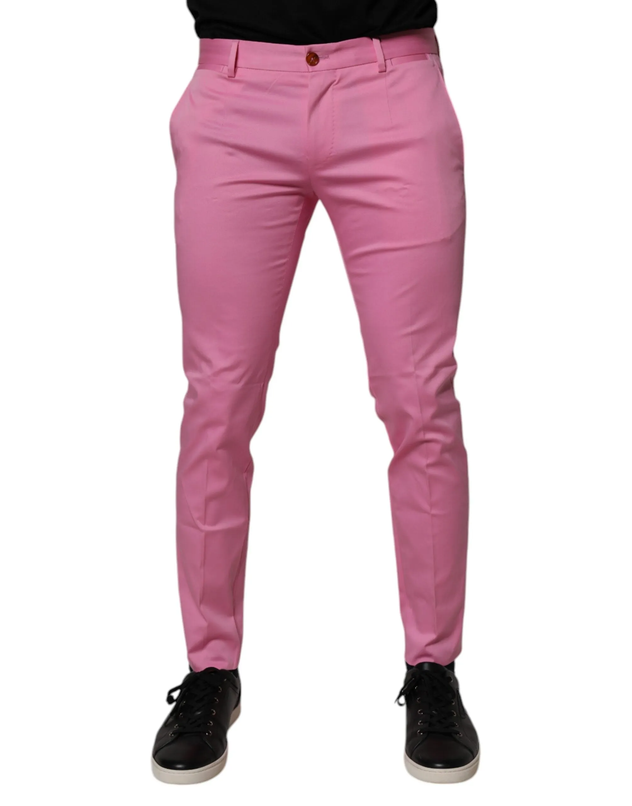 Dolce & Gabbana Baumwoll-Slim-Fit Herrenanzughose Formelle Herrenhose