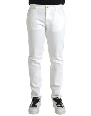 Dolce & Gabbana Baumwoll-Stretch Skinny Herren Jeans in Blau