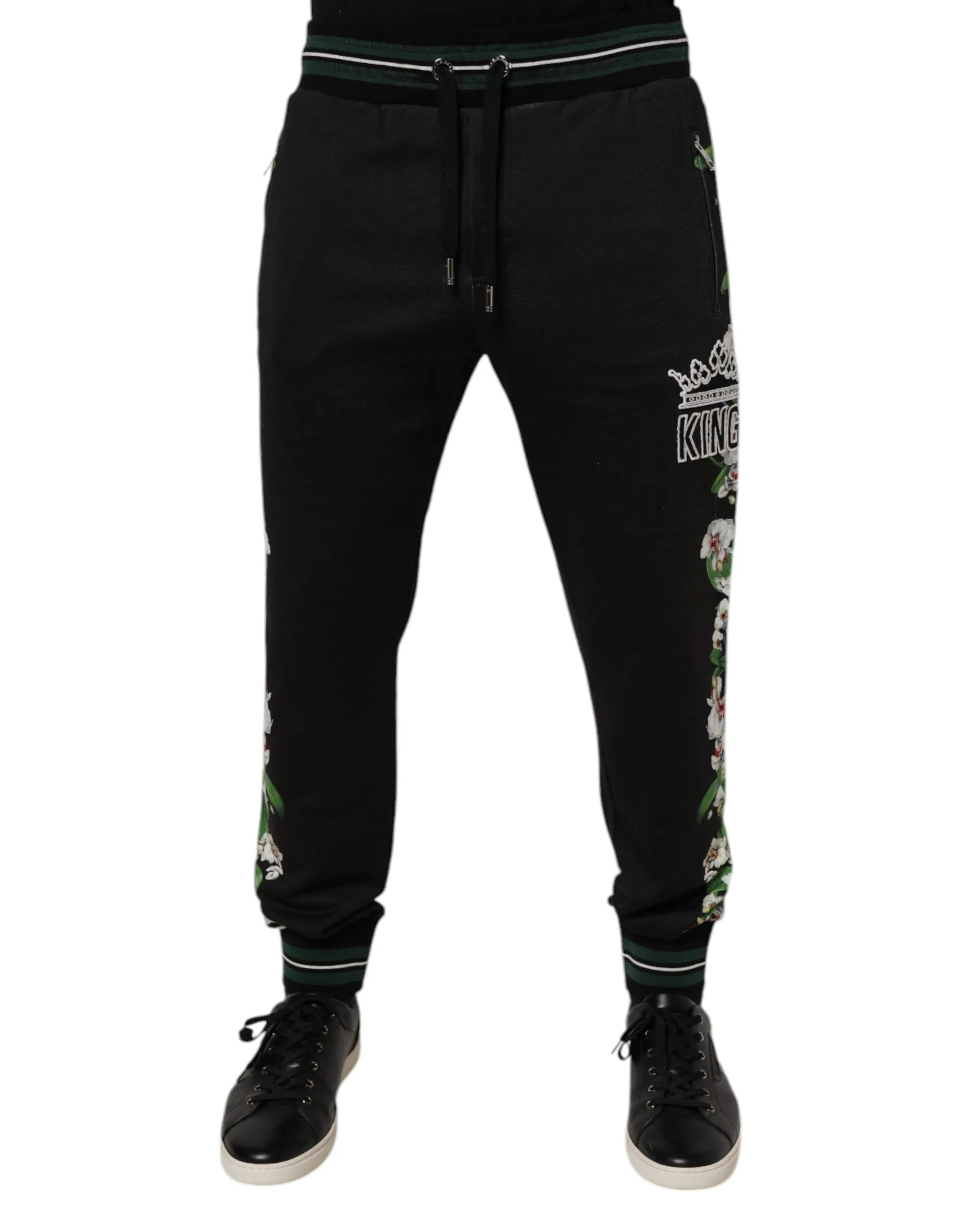 Dolce & Gabbana Floral King Herren Jogger Sweatpants