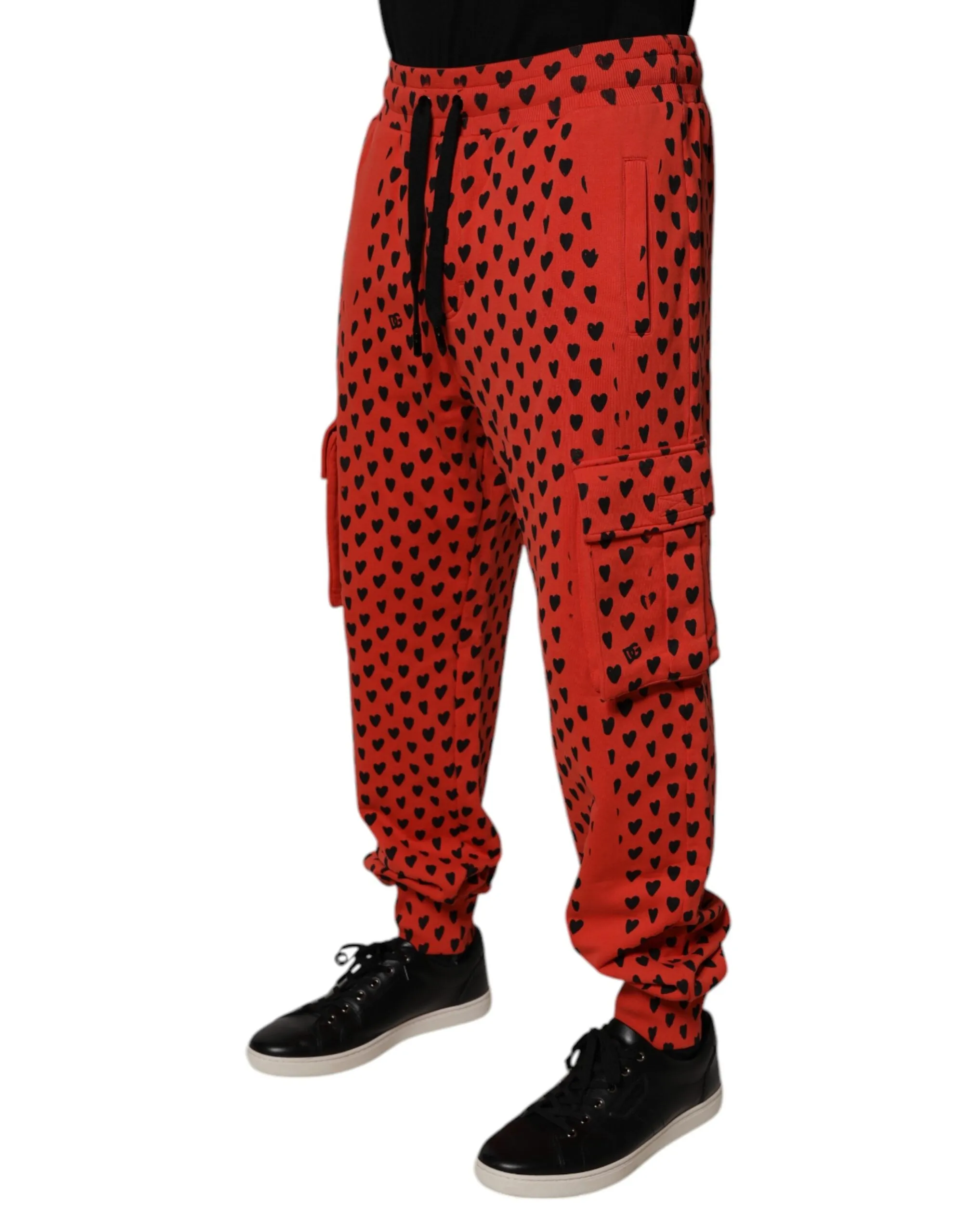 Dolce & Gabbana Hearts Cargo Jogger Herren Sweatpants (Secondhand)