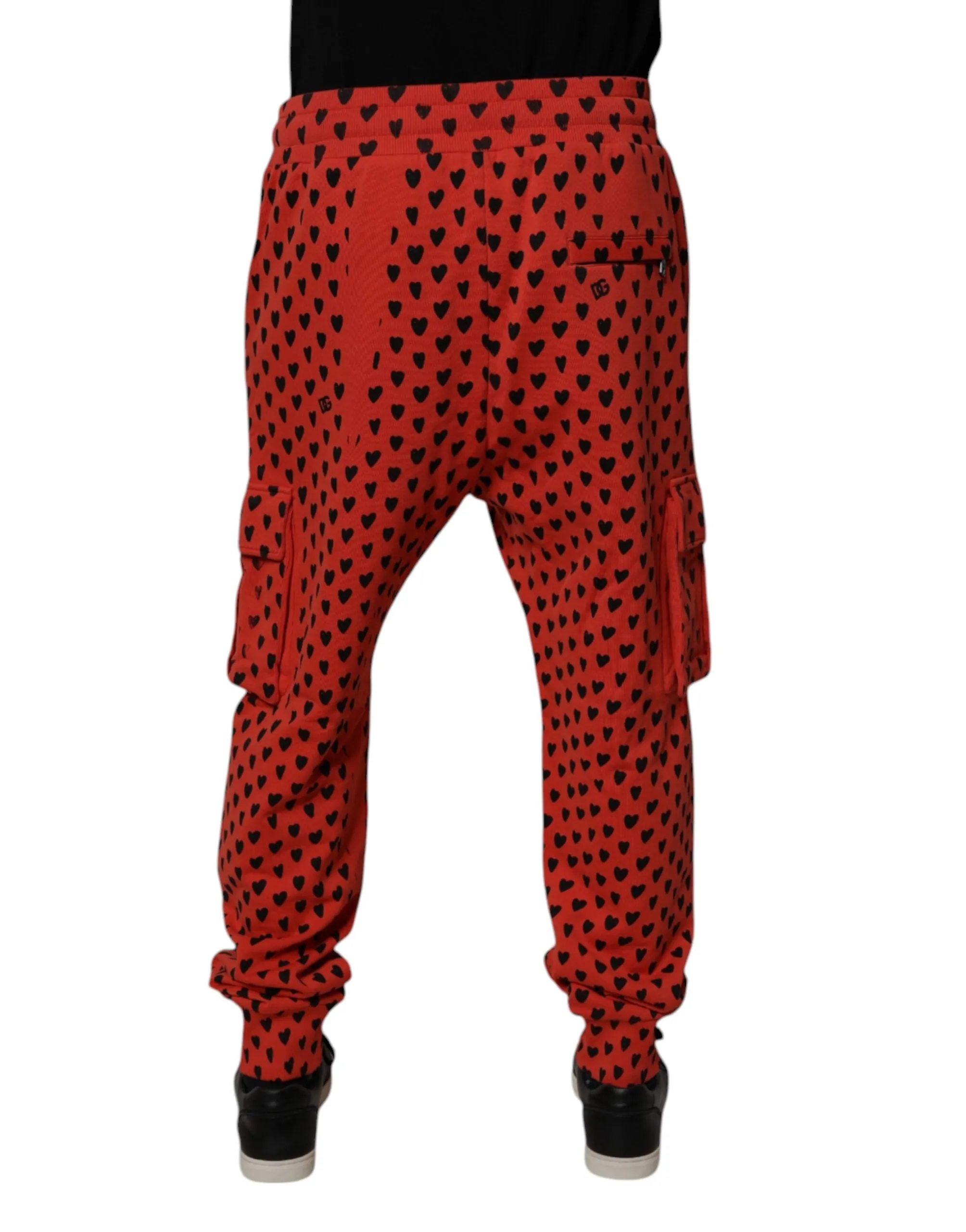 Dolce & Gabbana Hearts Cargo Jogger Herren Sweatpants (Secondhand)