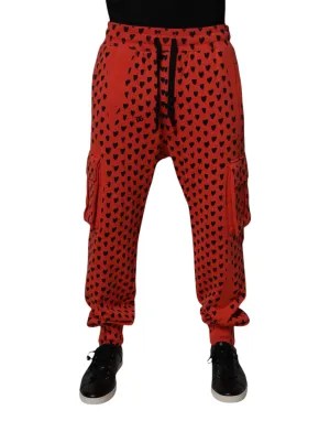 Dolce & Gabbana Hearts Cargo Jogger Herren Sweatpants (Secondhand)