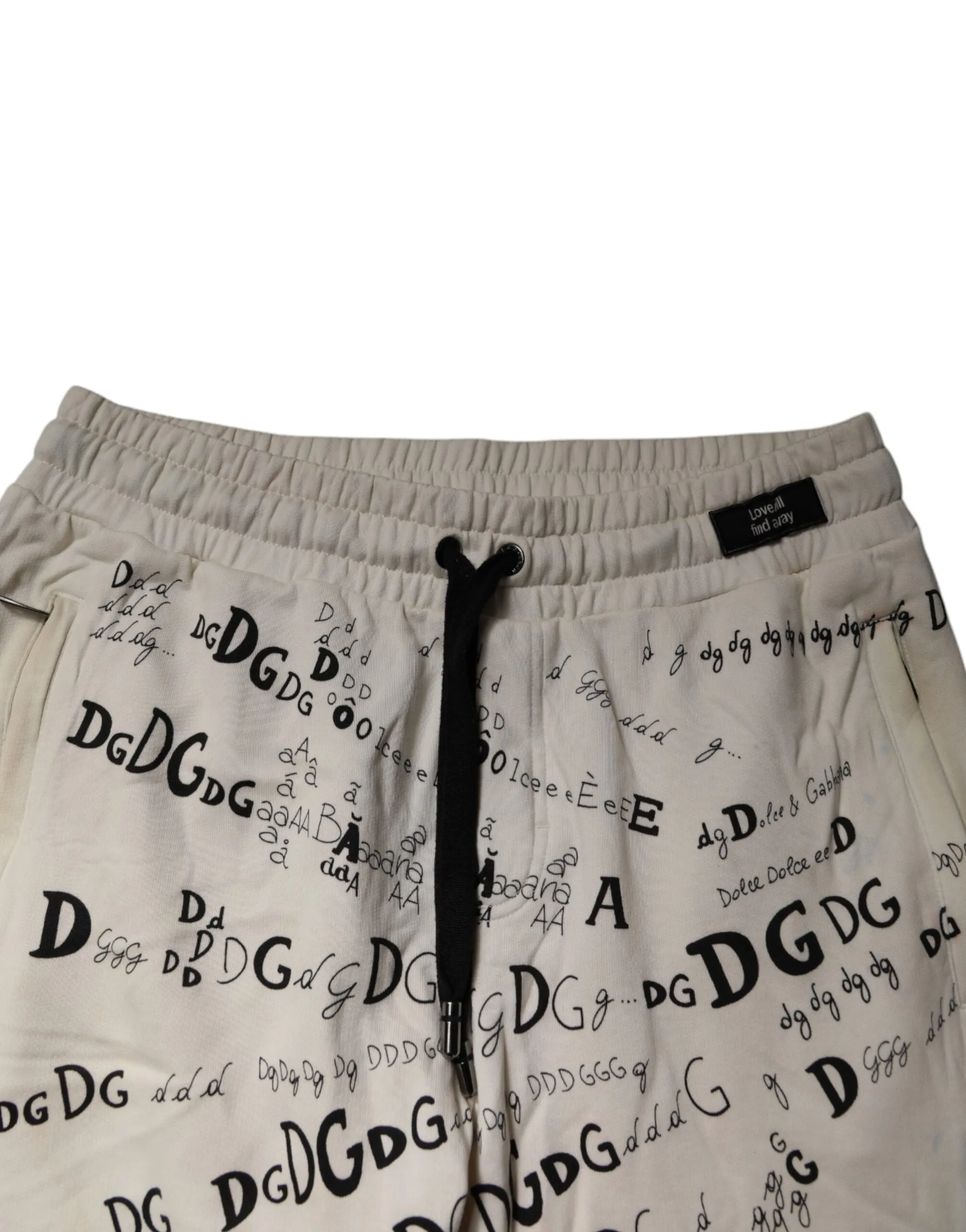 Dolce & Gabbana Logo Print Herren Skinny Sweatpants (Secondhand)