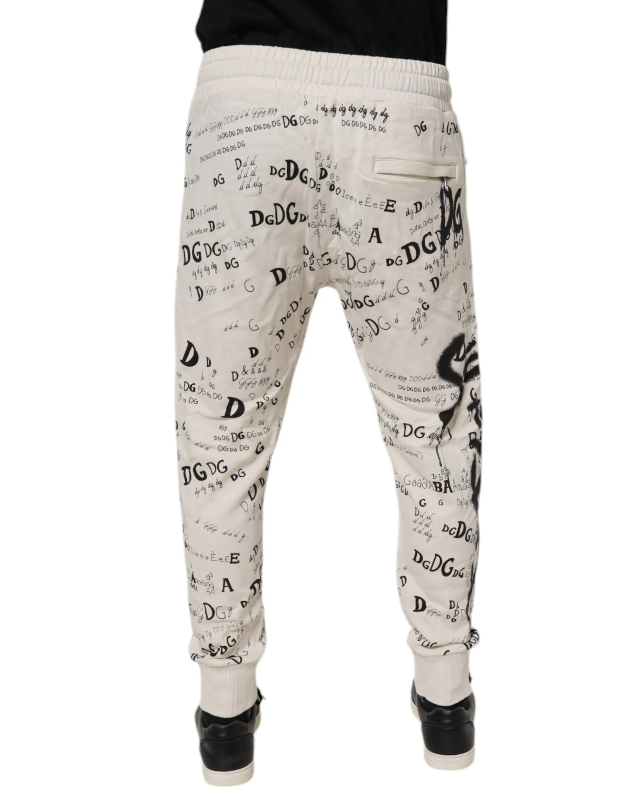 Dolce & Gabbana Logo Print Herren Skinny Sweatpants (Secondhand)