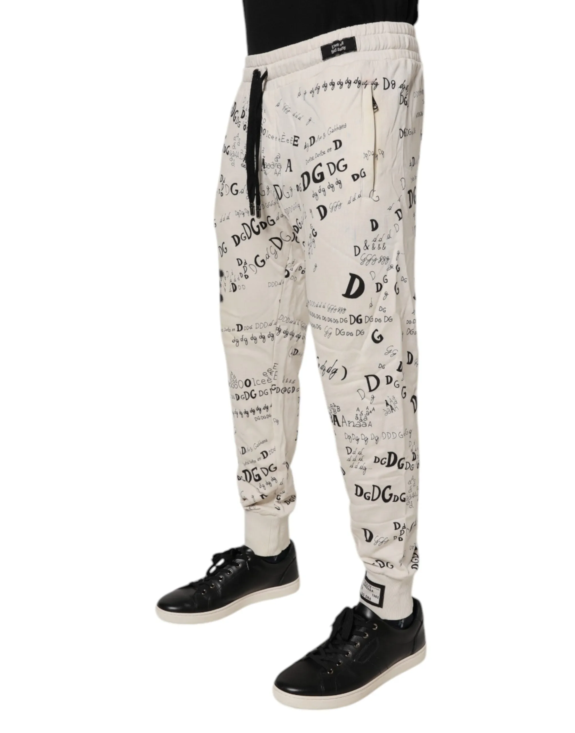 Dolce & Gabbana Logo Print Herren Skinny Sweatpants (Secondhand)
