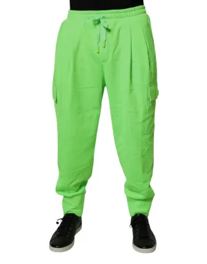 Dolce & Gabbana Neon Cargo Jogger Herren Sweatpants Herrenhose