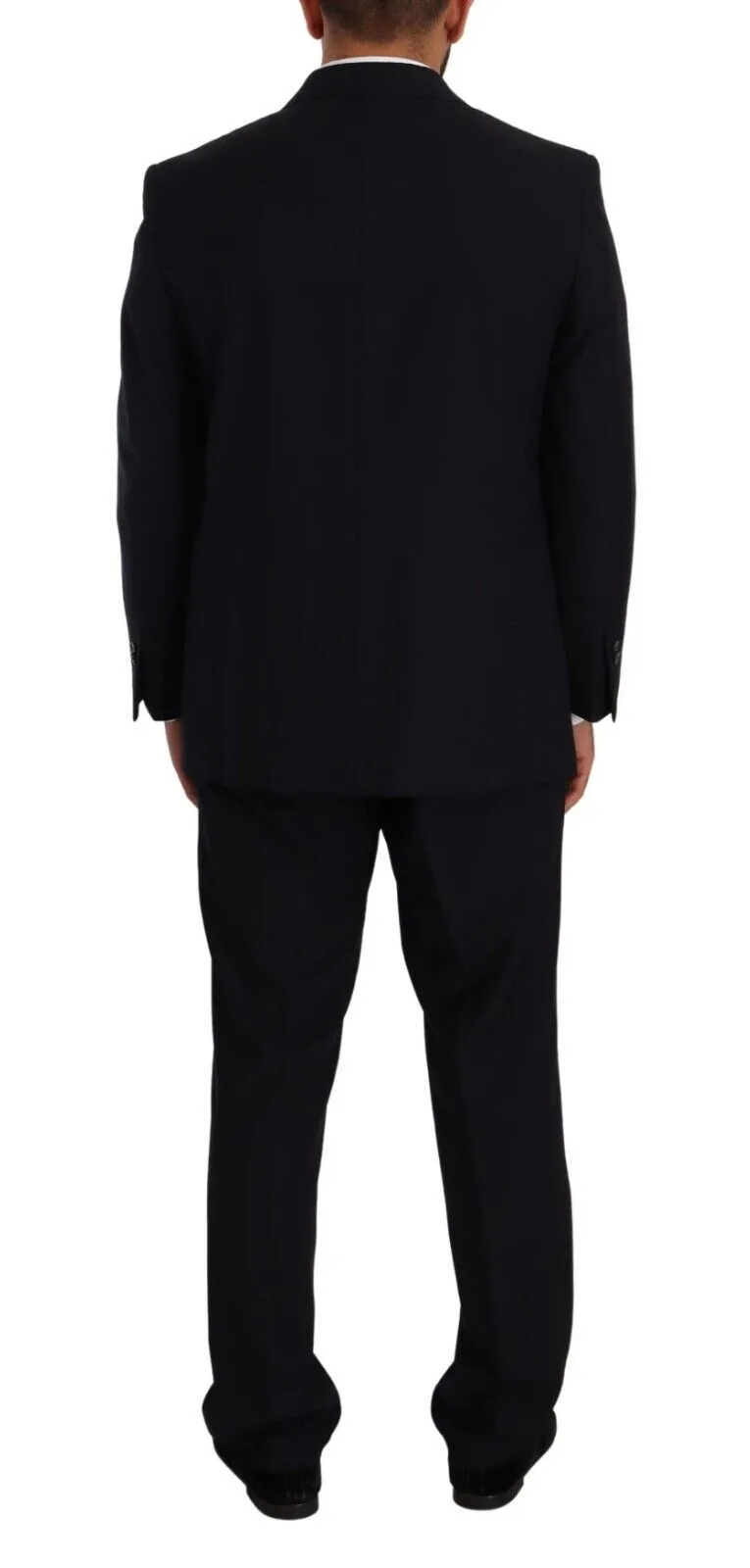 Domenico Tagliente blaues Polyester Einreihiger Formeller Herrenanzug