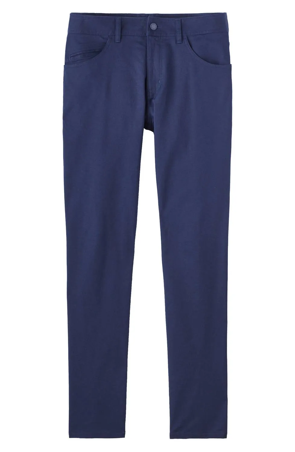 Alltägliche Twill Fünf-Taschen-Hose in Marineblau