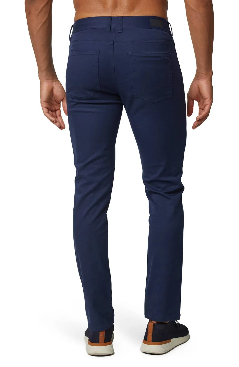 Alltägliche Twill Fünf-Taschen-Hose in Marineblau
