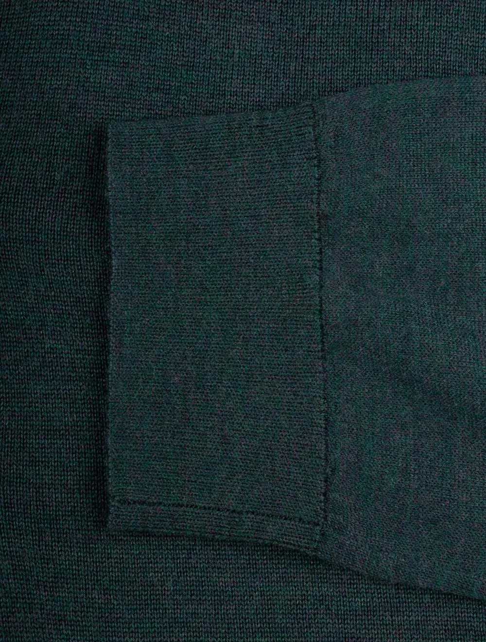 Extra Feine Merinowolle Polo Tartan Grün