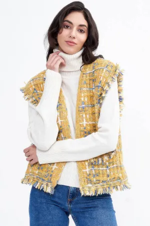 FASHNZFAB Karo-Tweed-Weste