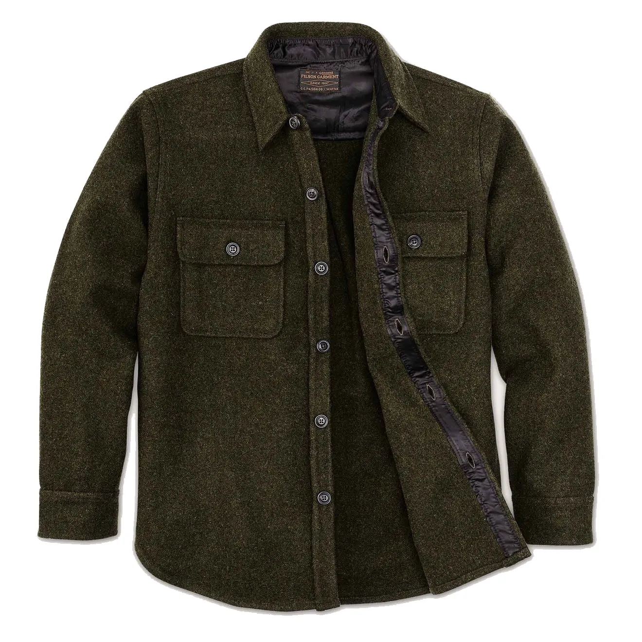 Filson CPO Woll-Jacke Waldgrün