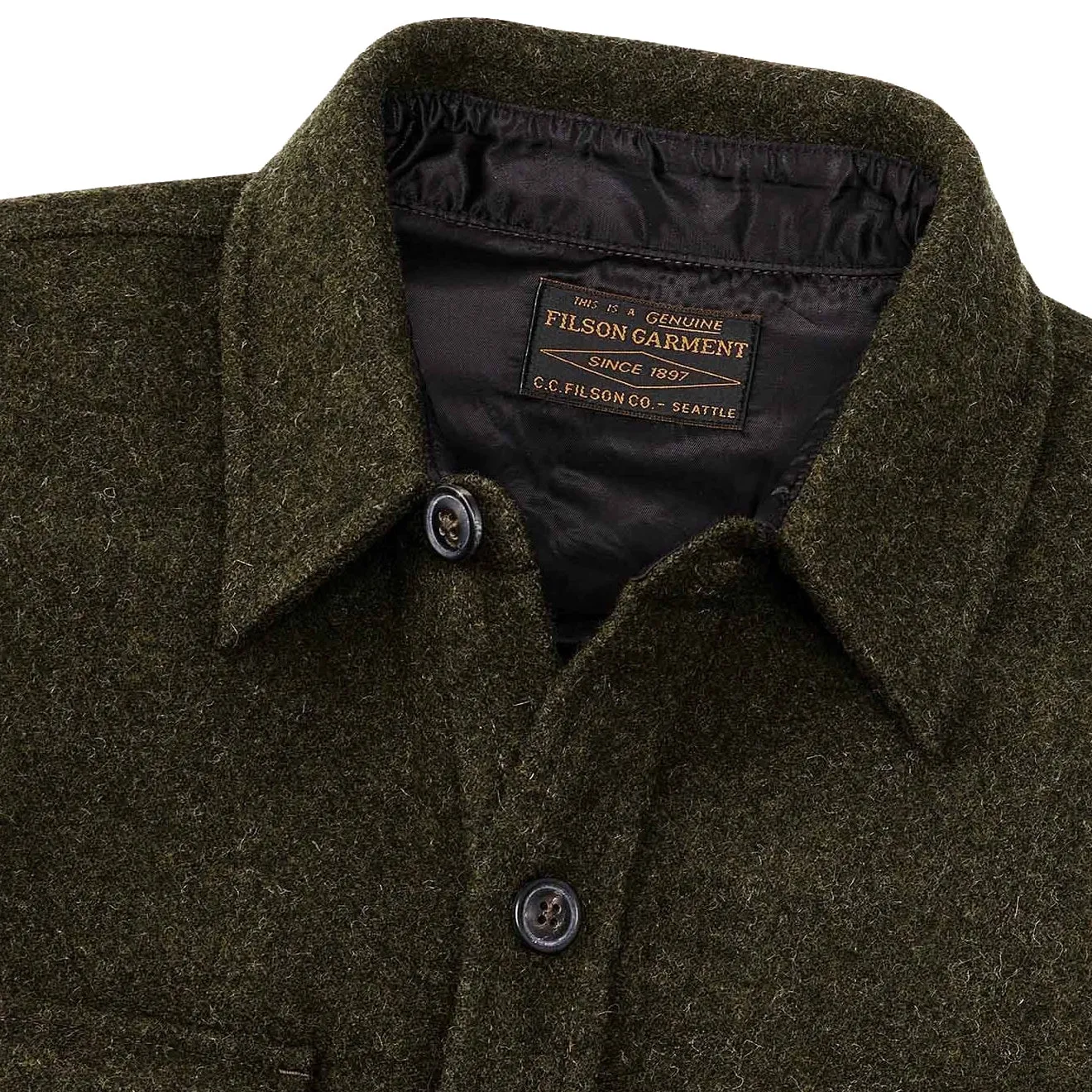 Filson CPO Woll-Jacke Waldgrün