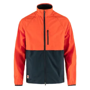 Fjällräven High Coast Hybrid Windjacke Dunkelblau / Flammenorange
