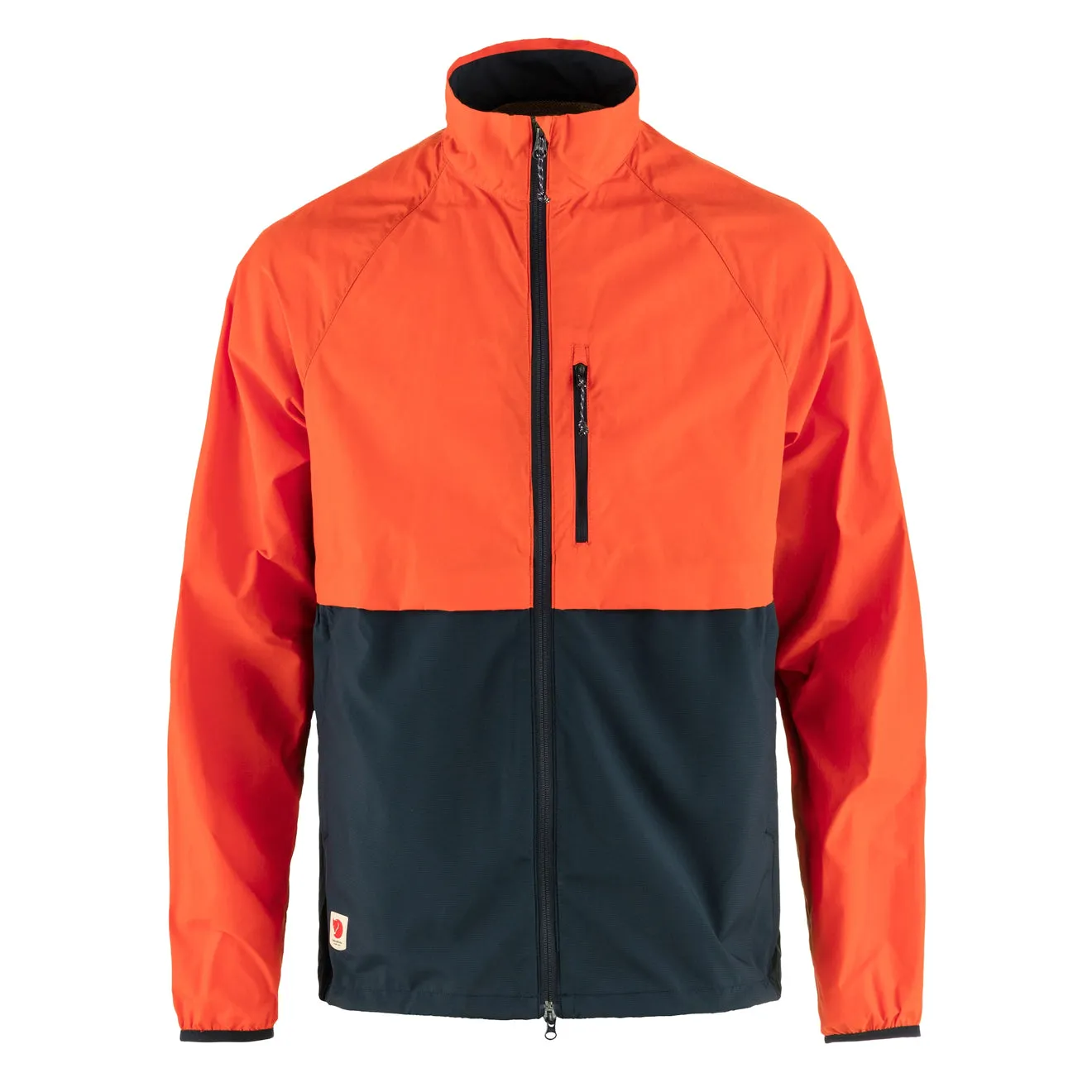 Fjällräven High Coast Hybrid Windjacke Dunkelblau / Flammenorange