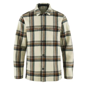 Fjällräven Singi Flannel Überhemd Kreideweiß / Dunkelblau