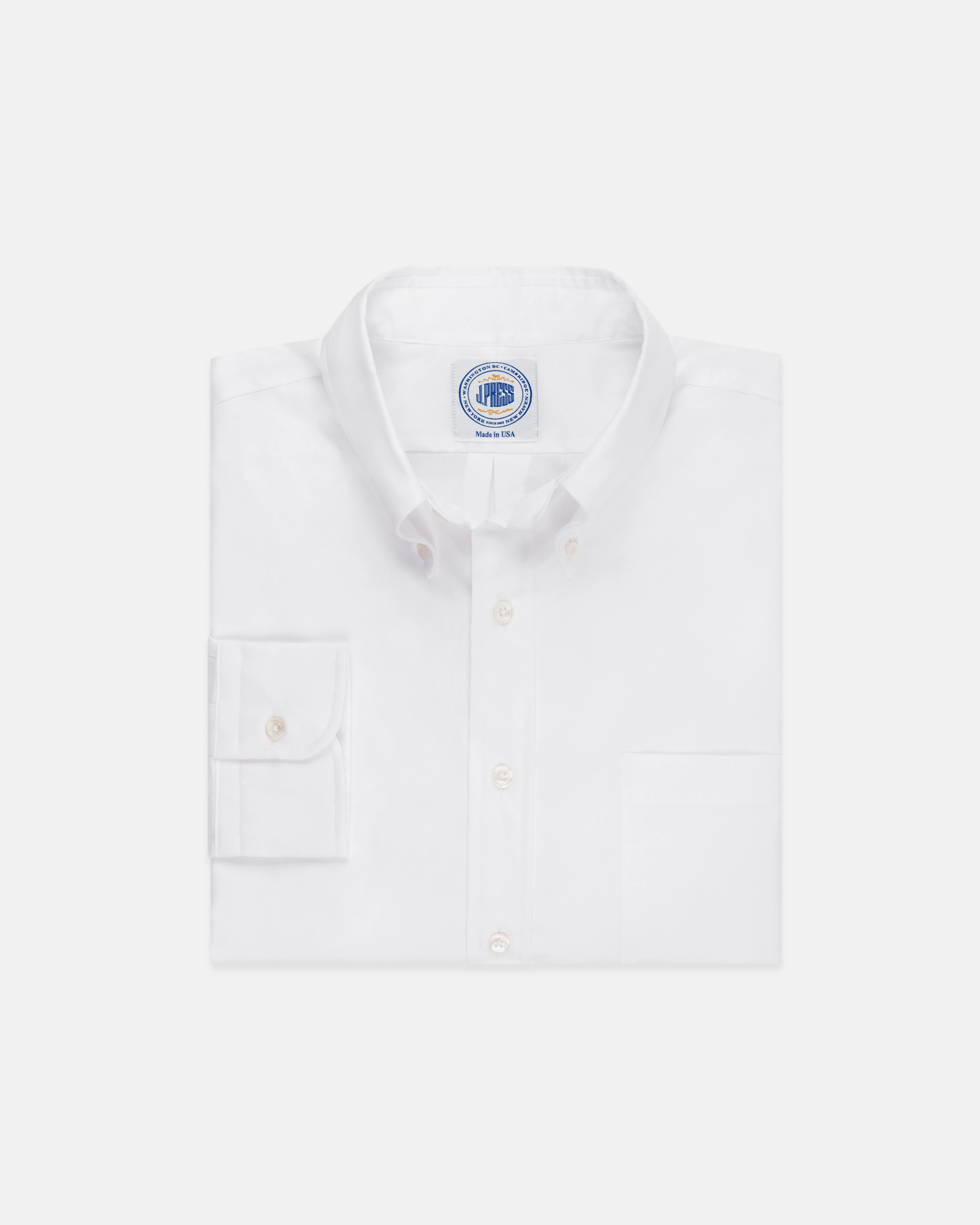 GOLD LABEL HEMD - WEIßES ROYAL OXFORD