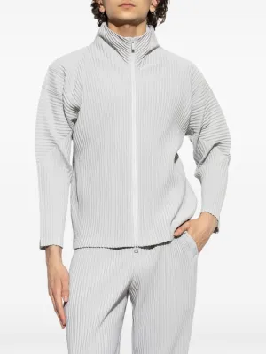 HOMME PLISSE ISSEY MIYAKE - Herren Basic Zip-Up Cardigan Kleidung_homme-plisse-iss