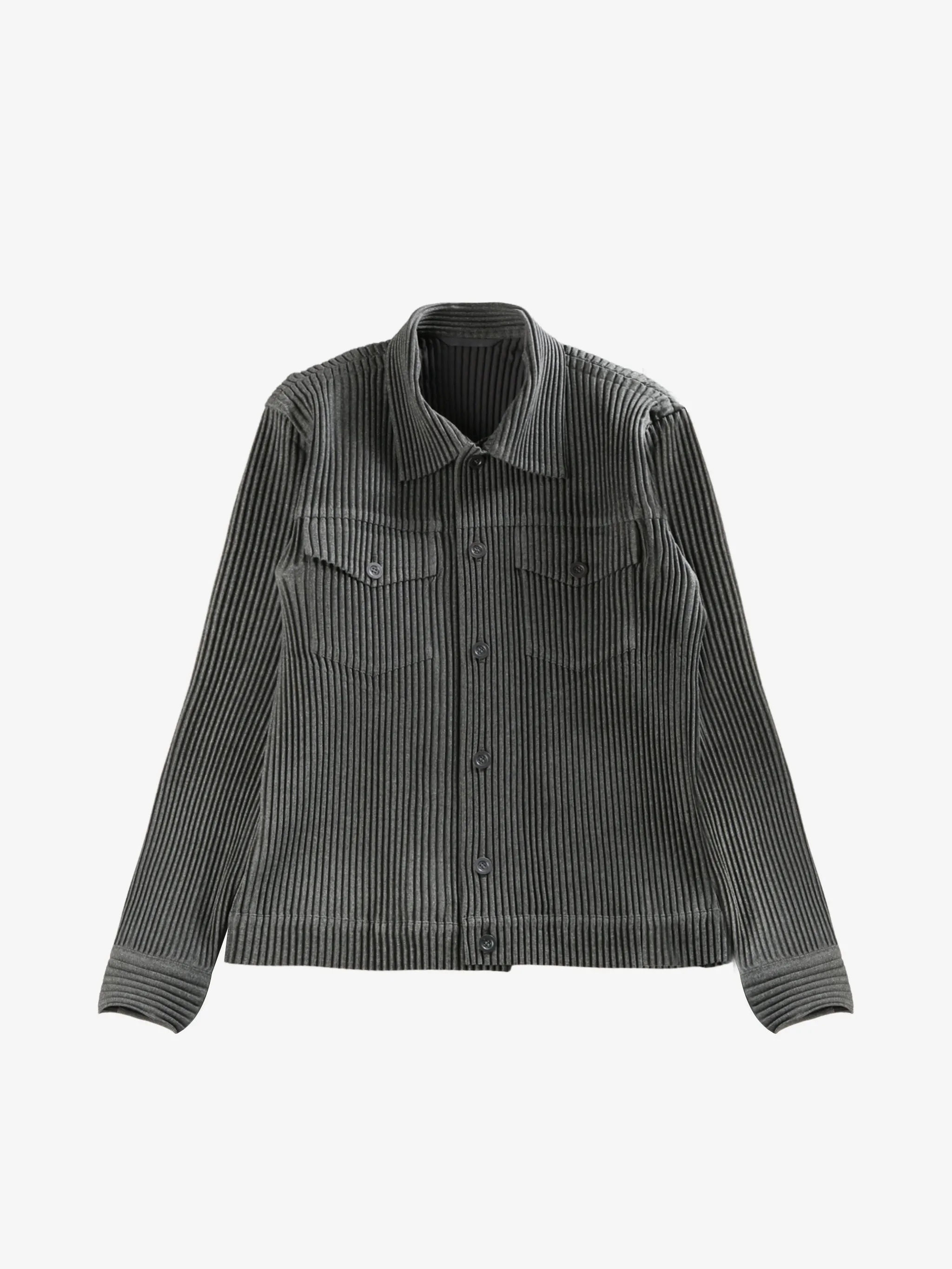HOMME PLISSE ISSEY MIYAKE - Herrenjacke aus wolleähnlichem Leichtmaterial_homme-plisse-iss